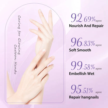 8 Pairs Lavender Hands Mask Moisturizing Gloves Exfoliating Peeling Skin Nutrition Hand Care Mask